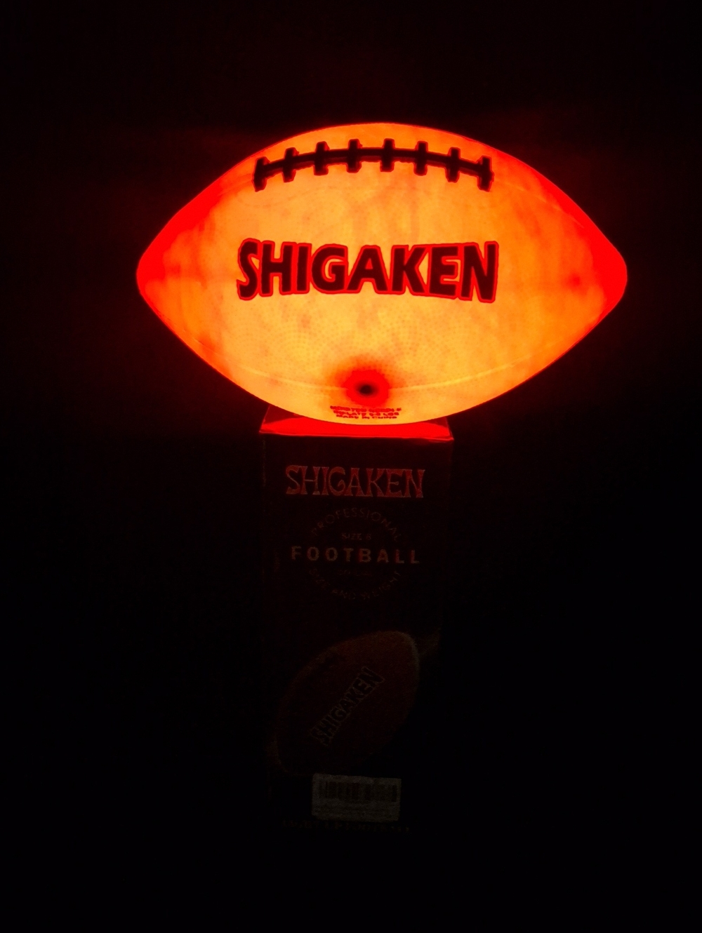 Brand New SHIGAKEN Glow-in-the-Dark Light-Up LED Football